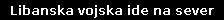 Libanska vojska ide na sever