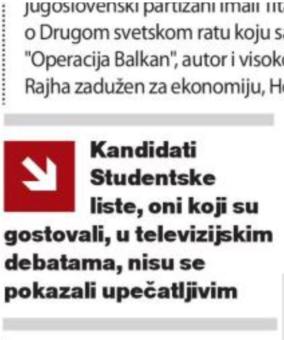 Danas o blokaderima