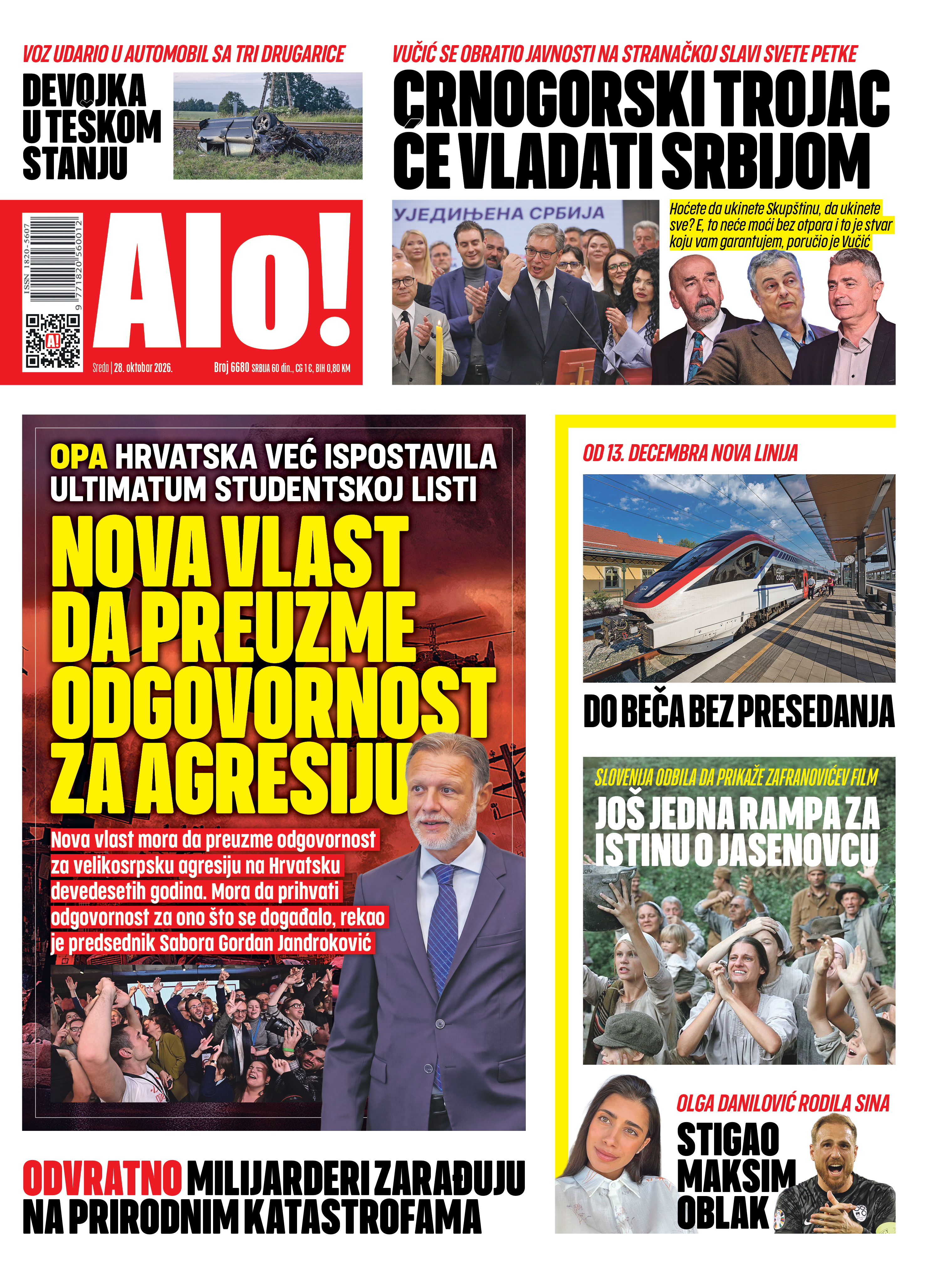 Naslovna Alo! novina Naslovna Alo! novina