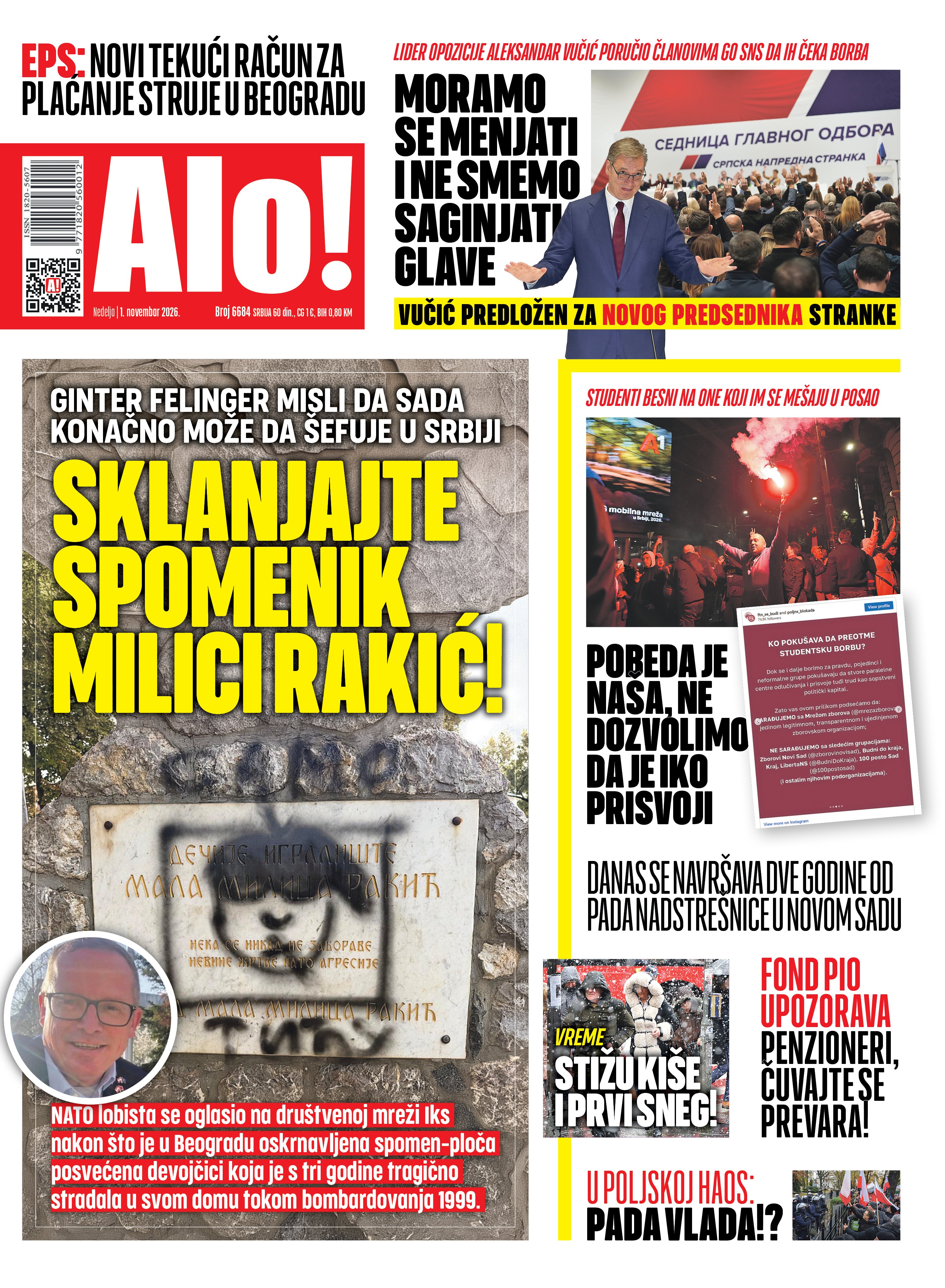 Naslovna Alo! novina Naslovna Alo! novina
