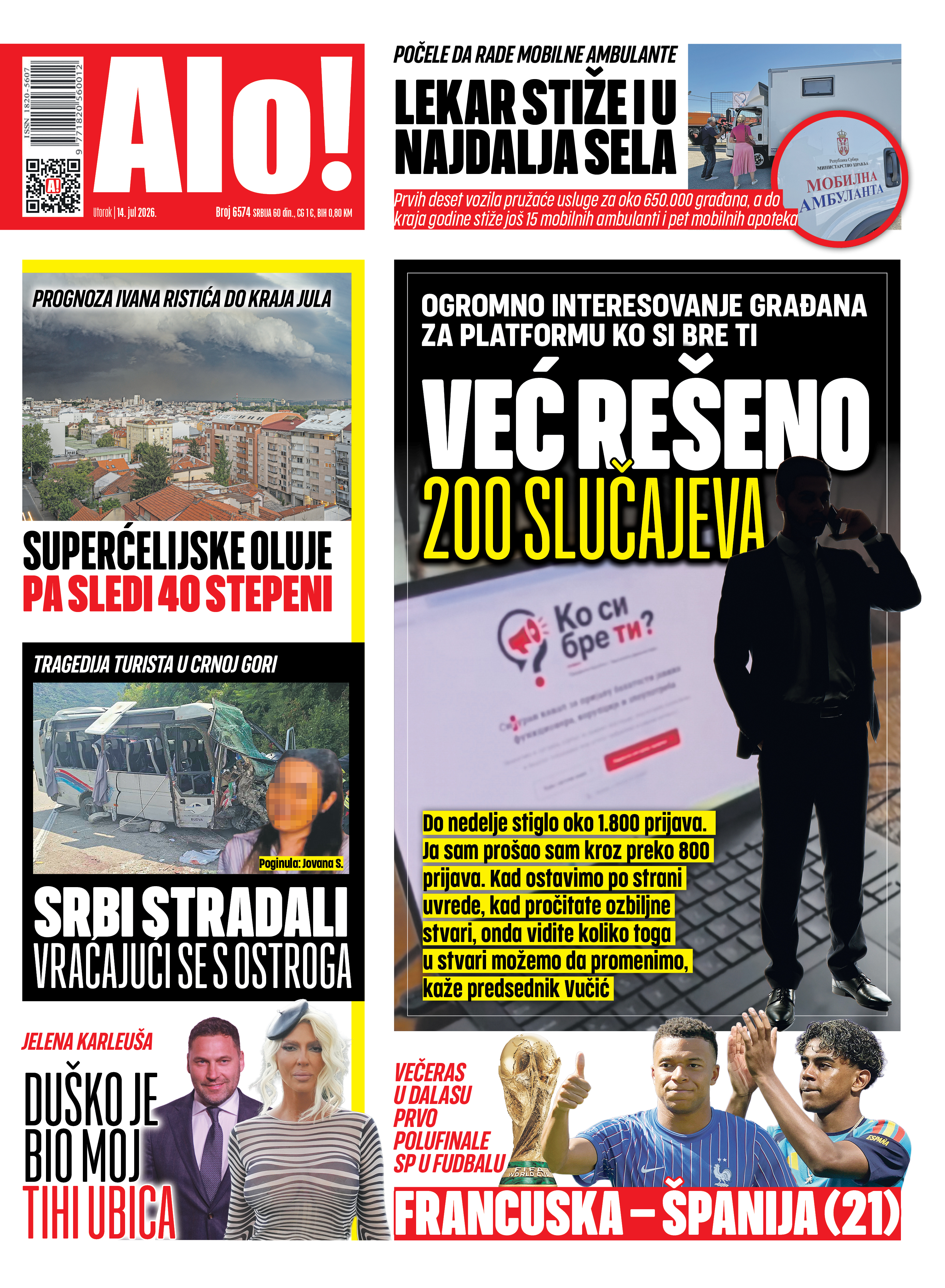 Naslovna Alo! novina