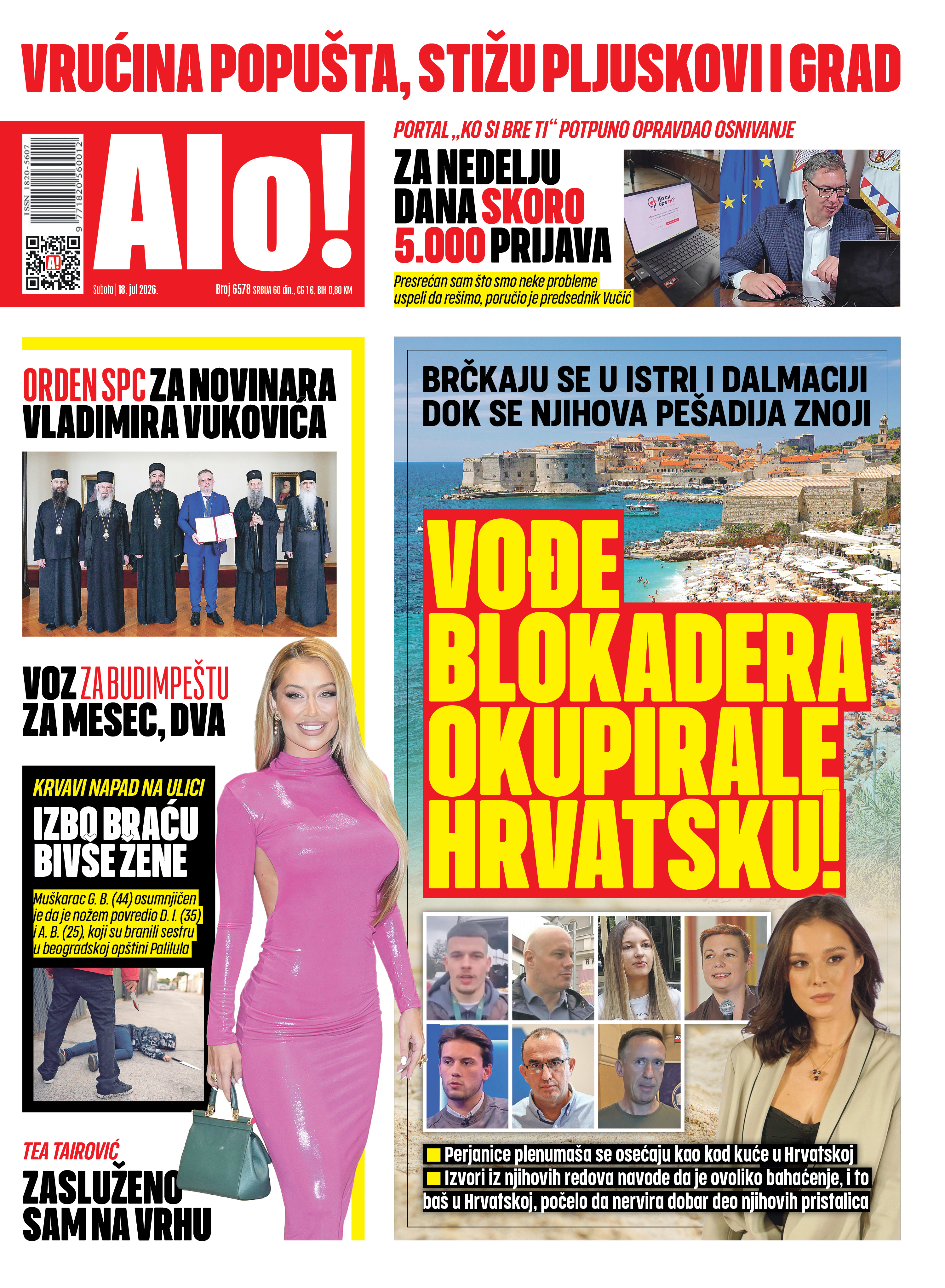 Naslovna Alo! novina