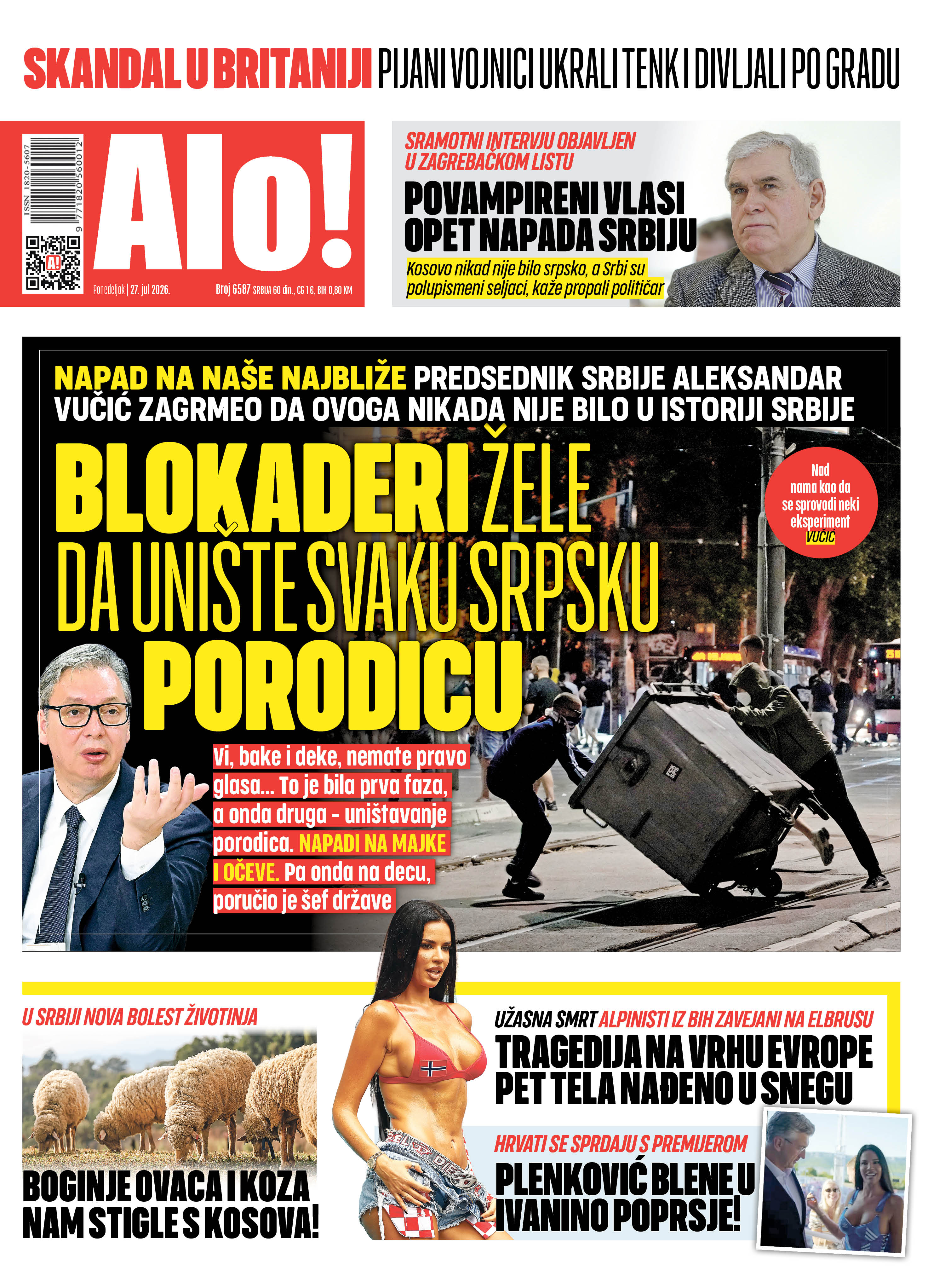 Naslovna Alo! novina