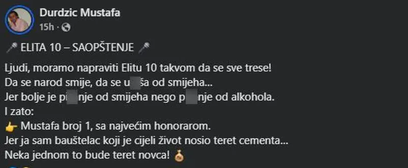 Mustafina objava Mustafina objava
