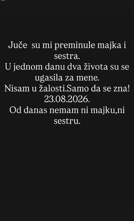 Indi sahranila sestru i majku