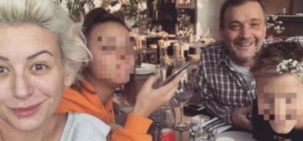 Du&scaron;ica Jakovljević sa mužem i decom