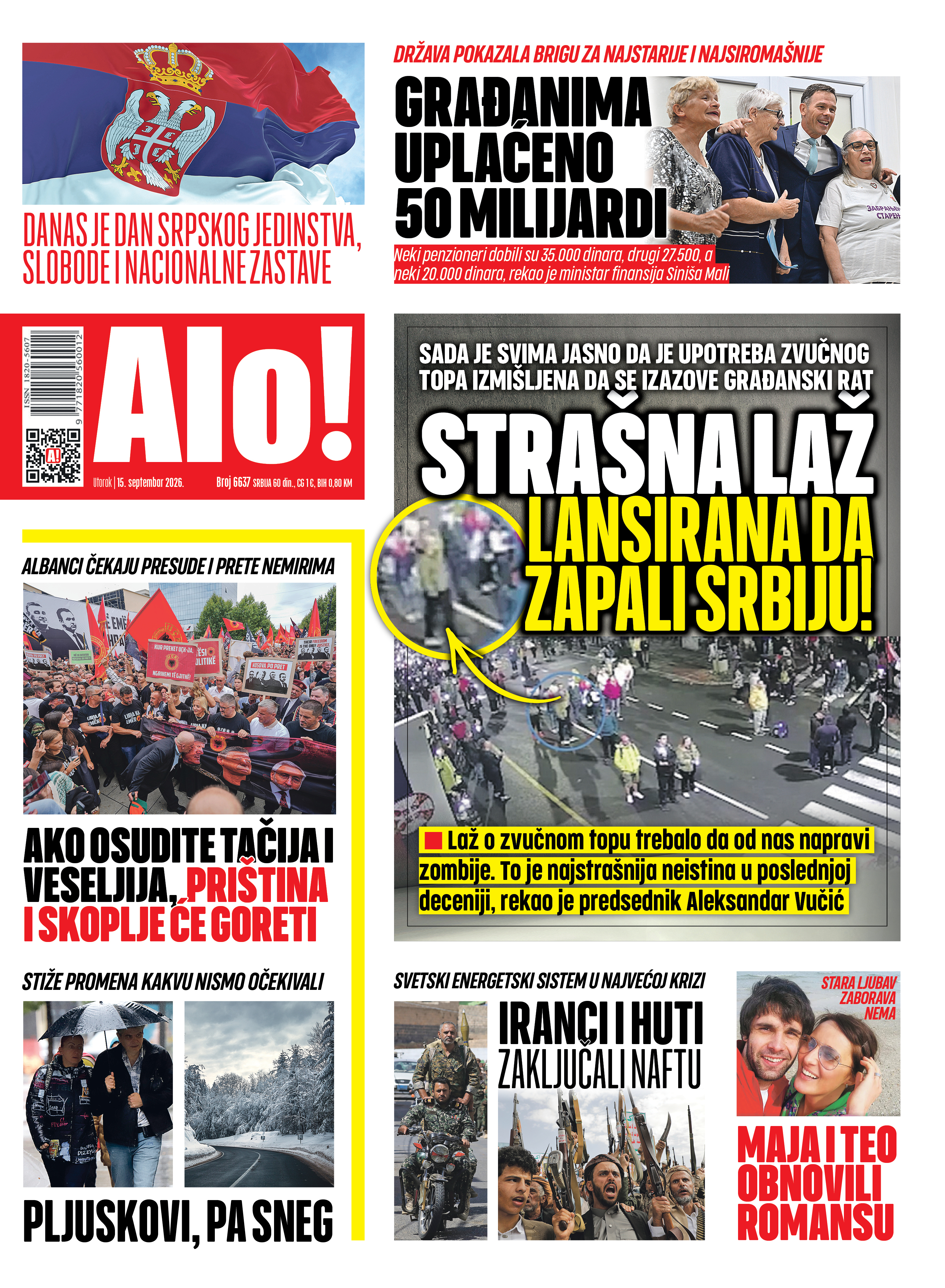 Naslovna Alo! novina Naslovna Alo! novina
