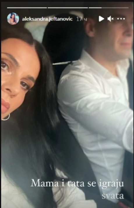 Aleksandra Jeftanović sa suprugom Aleksandra Jeftanović sa suprugom