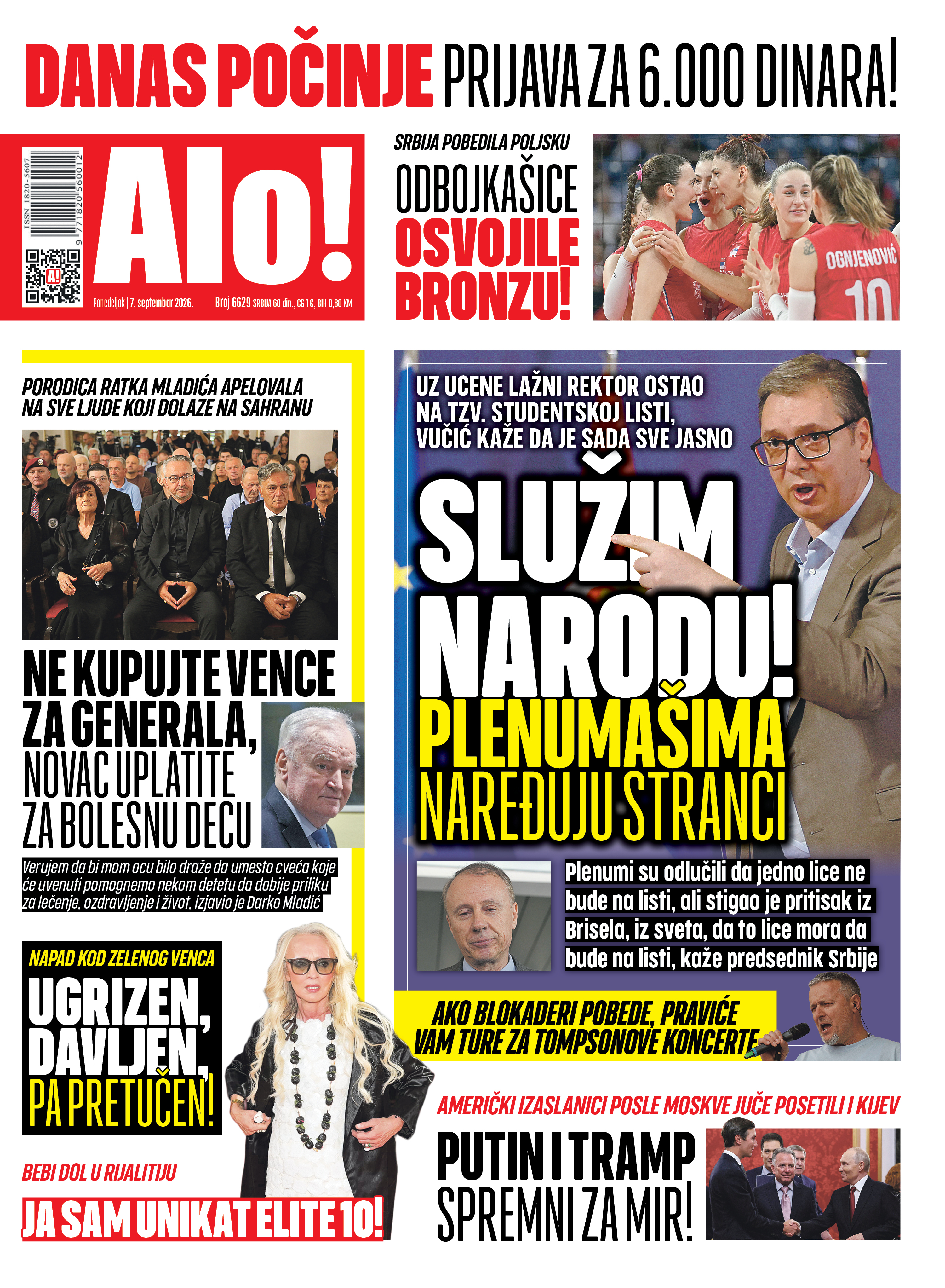 Naslovna Alo! novina