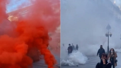 HAOS I PANIKA U KNEZ MIHAJLOVOJ Zapaljene dimne bombe, ljudi se gušili na ulici! Reagovala i policija (FOTO/VIDEO)