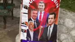 ONI SU PRIZNALI KOSOVO Besni Novljani oblepili grad plakatima, Krivokapić i Bečić na stubu srama! (FOTO)
