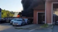 GORI TRŽNI CENTAR U BEOGRADU! Na terenu su vatrogasci i policija (VIDEO)