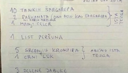 "KARFIOL - ONO BELO!" Žena poslala muža na pijacu, zbog spiska koji mu je dala smeje se cela Srbija!