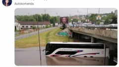 POPLAVA NA AUTOKOMANDI Reka na ulicama Beograda!