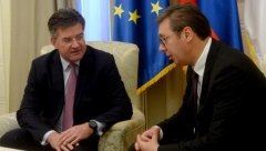 VUČIĆ SE SASTAO SA LAJČAKOM Razgovarali o nastavku dijaloga Beograda i Prištine