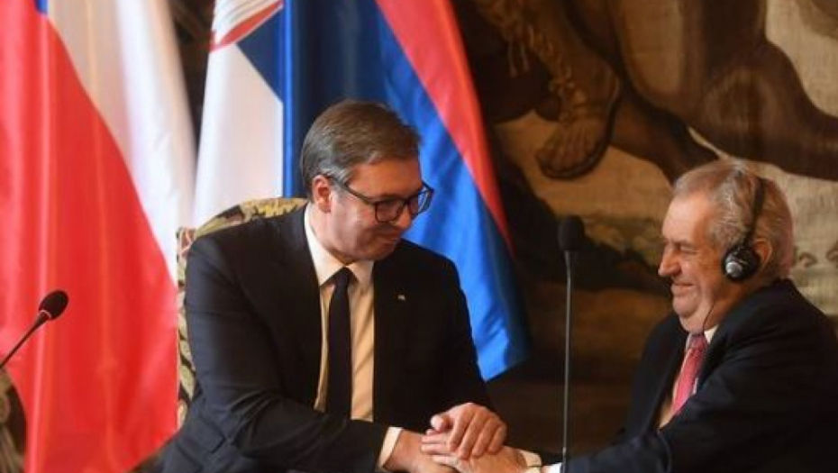 Miloš Zeman u oproštajnoj poseti Beogradu