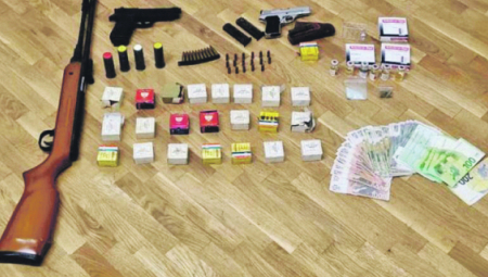 HAPŠENJE NA SREMSKOJ RAČI Nedozvoljeno držao oružje