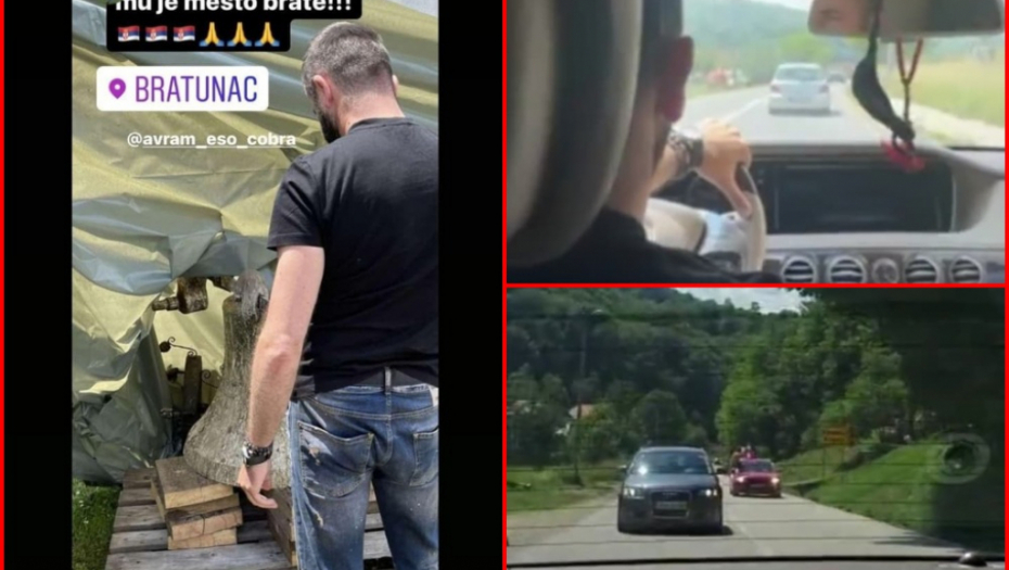 "ŽIVEĆE OVAJ NAROD!" Baja Mali Knindža grmi iz automobila, mladi Srbi otišli da poljube krst sa srušene crkve i zakleli se - Vratićemo ga na novu, veću! (FOTO)