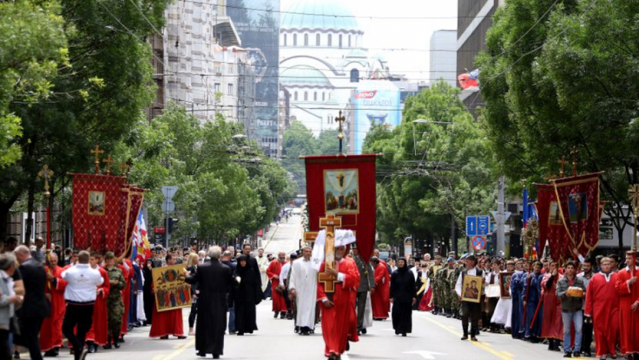 DANAS JE SPASOVDAN, KRSNA SLAVA BEOGRADA Litija kreće centralnim gradskim ulicama danas u 19 sati