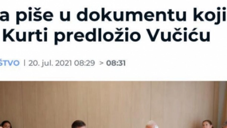 ĐILASOV SAJT NASTAVLJA DA PODRŽAVA KURTIJA Promovišu tzv. deklaraciju kojom se Srbija tera da prizna lažnu državu! (FOTO)