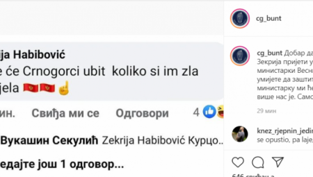 TEBE ĆE CRNOGORCI UBITI! Jezive pretnje ministarki Vesni Bratić (FOTO)