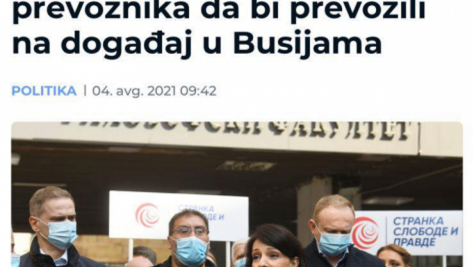 ĐILAS PREKO SVOJIH MEDIJA PORUČUJE: Organizujte nam prevoz, hoćemo na proslavu "Oluje"