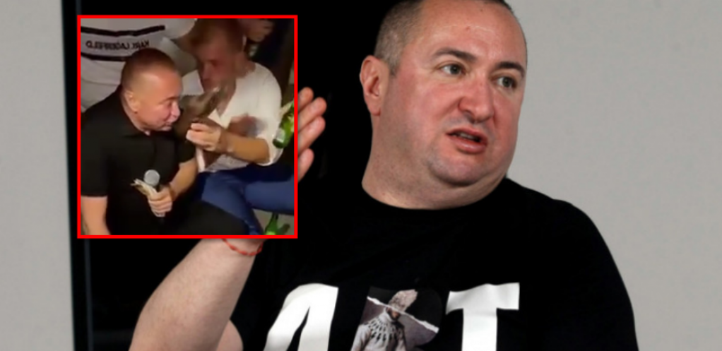 SNIMAK KAKO ĐANI PIJE IZ CIPELE NEPOZNATOG MUŠKARCA ŠOKIRA! Folker sedi na parama i konzumira alkohol iz obuće na slavlju (VIDEO)