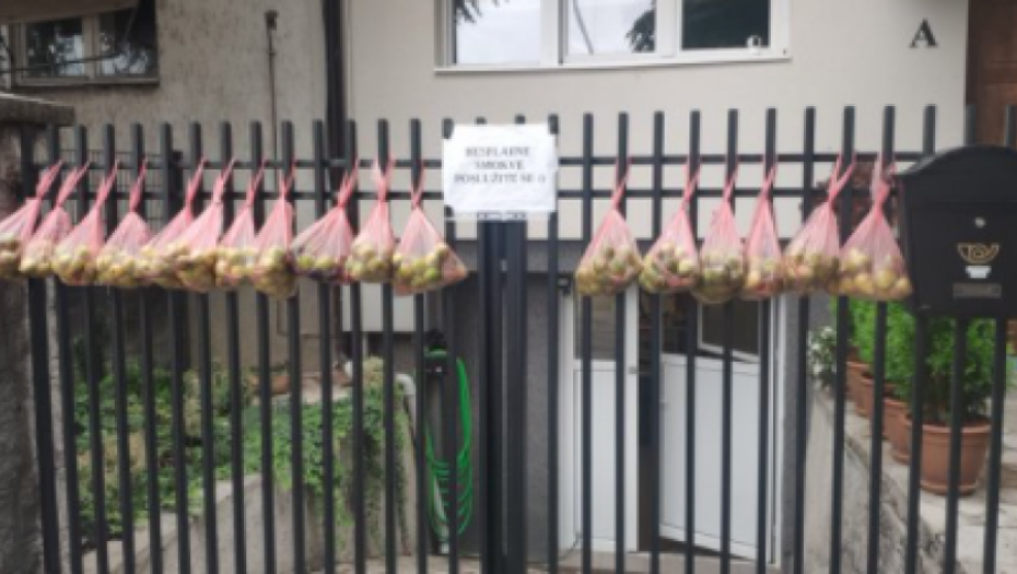 BESPLATNE SMOKVE, POSLUŽITE SE Domaćin iz Zemuna daruje, uredno složene kese okačene na ogradi oduševile sve prolaznike