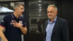 PRED ODLAZAK NA EP Predsednik Gajić poželeo sreću odbojkašima