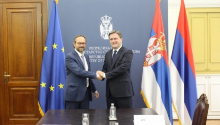SELAKOVIĆ SA NOVIM ŠEFOM DELEGACIJE Evropska unija apsolutni spoljno-politički prioritet i strateško opredeljenje naše zemlje