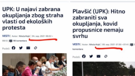 SABERITE SE! Pre 5 dana kukali kako će Vučić da zabrani okupljanja zbog straha od protesta, a danas traže hitnu zabranu okupljanja! (FOTO)