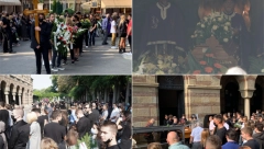 ČLANOVI PORODICE JEDVA STOJE NA NOGAMA Tužna povorka mnogobrojnih građana krenula da isprati Nenada Nenadovića na večni počinak (FOTO)