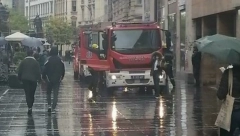 POŽAR U CENTRU GRADA Zapalio se stan u Knez Mihailovoj (FOTO)