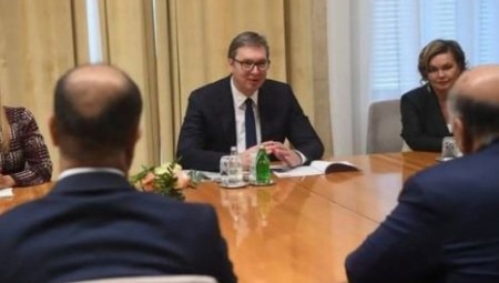 VUČIĆ NA SASTANKU SA HUSEINOM Predsednik Srbije razgovarao sa ministrom spoljnih poslova Iraka(FOTO)