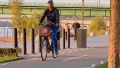 KAO SAV NORMALAN SVET! Novak u društvu supruge i dece vozio bicikl kraj Save! (VIDEO)