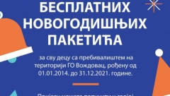 OPŠTINA VOŽDOVAC ORGANIZUJE PODELU Prijava za besplatne novogodišnje paketiće
