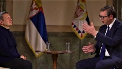 VRATIĆU SE KAO PUKOVNIK ILI POKOJNIK Vučić se našalio sa ruskim novinarom pre susreta sa Putinom, a onda je dobio pohvalu koja će se prepričavati