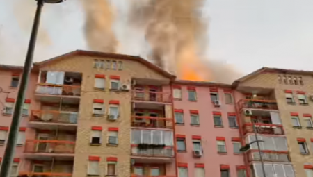 NEVEROVATAN PRIZOR U IZGORELOM STANU U NOVOM SADU! Polica sa knjigama ugljenisana, osim jedne - ČUDO!