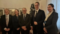 PREDSEDNIK VUČIĆ U GOSTIMA KOD AMBASADORA: Hvala na kontinuiranoj podršci Srbiji