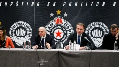 VELIKI PLANOVI, PREDSEDNIK JASAN Partizan u Evroligi, crno-beli grade dvoranu... (FOTO GALERIJA)
