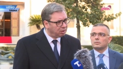 SKANDAL U TIRANI Vučić na meti provokatora, predsednik žestoko odgovorio Albancu!
