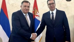 PREDSEDNIK VUČIĆ SA DODIKOM Važan sastanak u Predsedništvu!