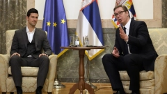 Novak Đoković na večeri koju je predsednik Vučić priredio za lidere Zapadnog Balkana