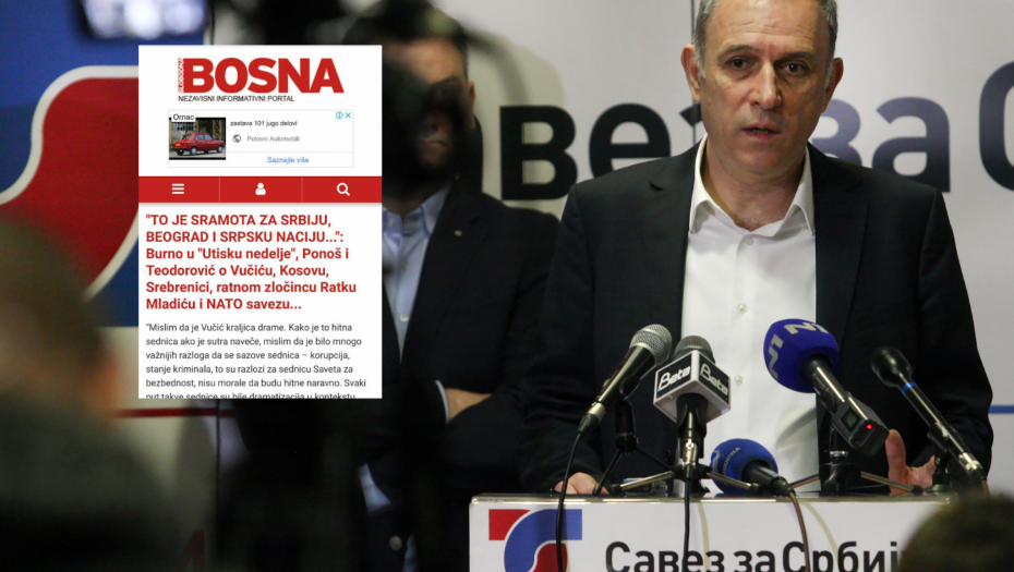 EKSTREMISTIČKI MUSLIMANSKI PORTAL IZ SARAJEVA SLAVI PONOŠA To što je srpska vojska radila sramota je za Beograd i srpsku naciju!