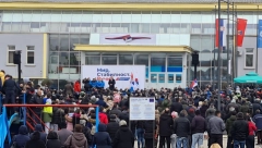 BOJNIK DOČEKAO VUČIĆA UZ TRUBAČE "Došao sam da vam govorim o našoj Srbiji, a ne o politici" (FOTO/VIDEO)