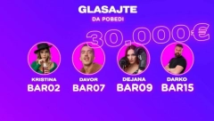 NJIHOVA SUDBINA JE U VAŠIM RUKAMA! Glasajte za pobednika Bara - neko od njih četvoro večeras postaje bogatiji za 30.000 evra!