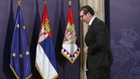 VUČIĆ NAPUSTIO SEDNICU SAVETA ZA NACIONALNU BEZBEDNOST U toku hitne konsultacije sa ambasadorima Kvinte