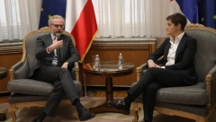 ODNOSI SRBIJE I AUSTRIJE NA UZLAZNOJ PUTANJI Premijerka Brnabić primila u oproštajnu posetu ambasadora Luterotija (FOTO)