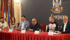 VREME JE ZA SPEKTAKL! Vesić i Borovčanin: Beograd prestonica sporta i boksa! (FOTO)