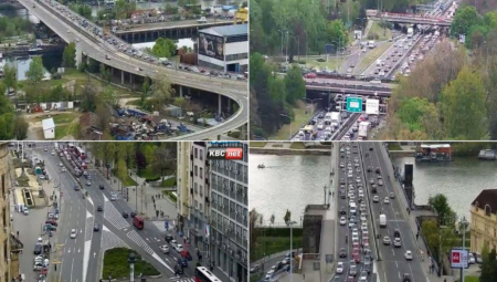 OGROMNE GUŽVE U BEOGRADU Pretpraznični kolaps u popodnevnom špicu na ulicama prestonice (FOTO)